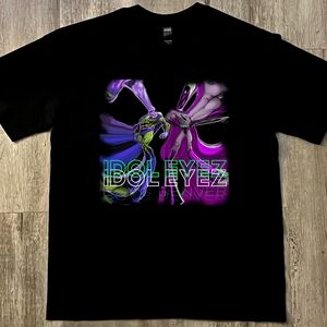 "IDOL EYEZ" Graphic Tee, distorted Anti Heros, black, cotton, unisex large